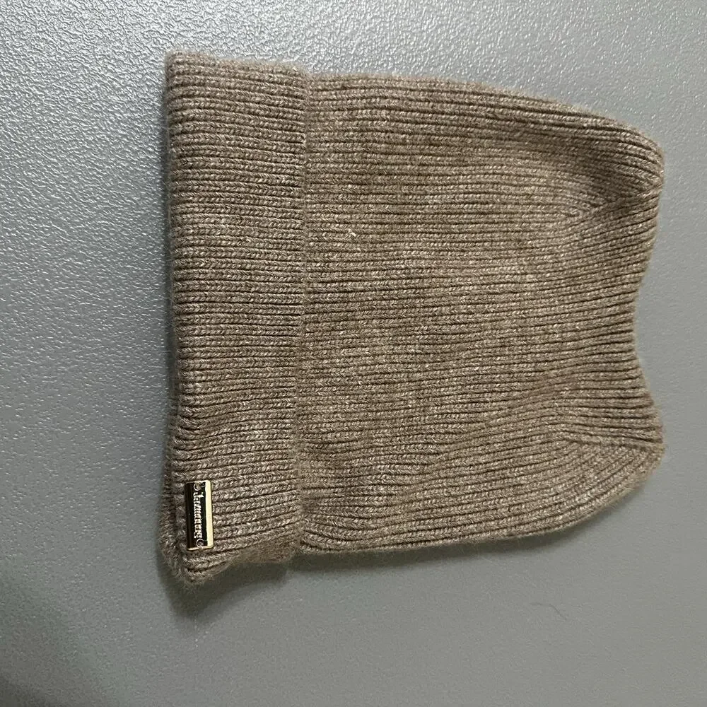 Jaxmonoy Cashmere Beige Beanie